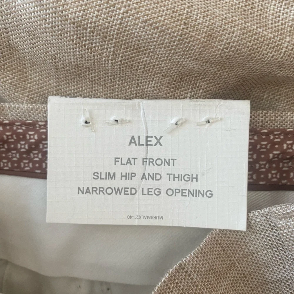 Baird McNutt Murano Beige Linen Pants - Picture 4 of 9